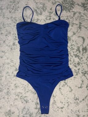 Express Girls Royal Blue One-Piece Swimsuit with Thin Straps
